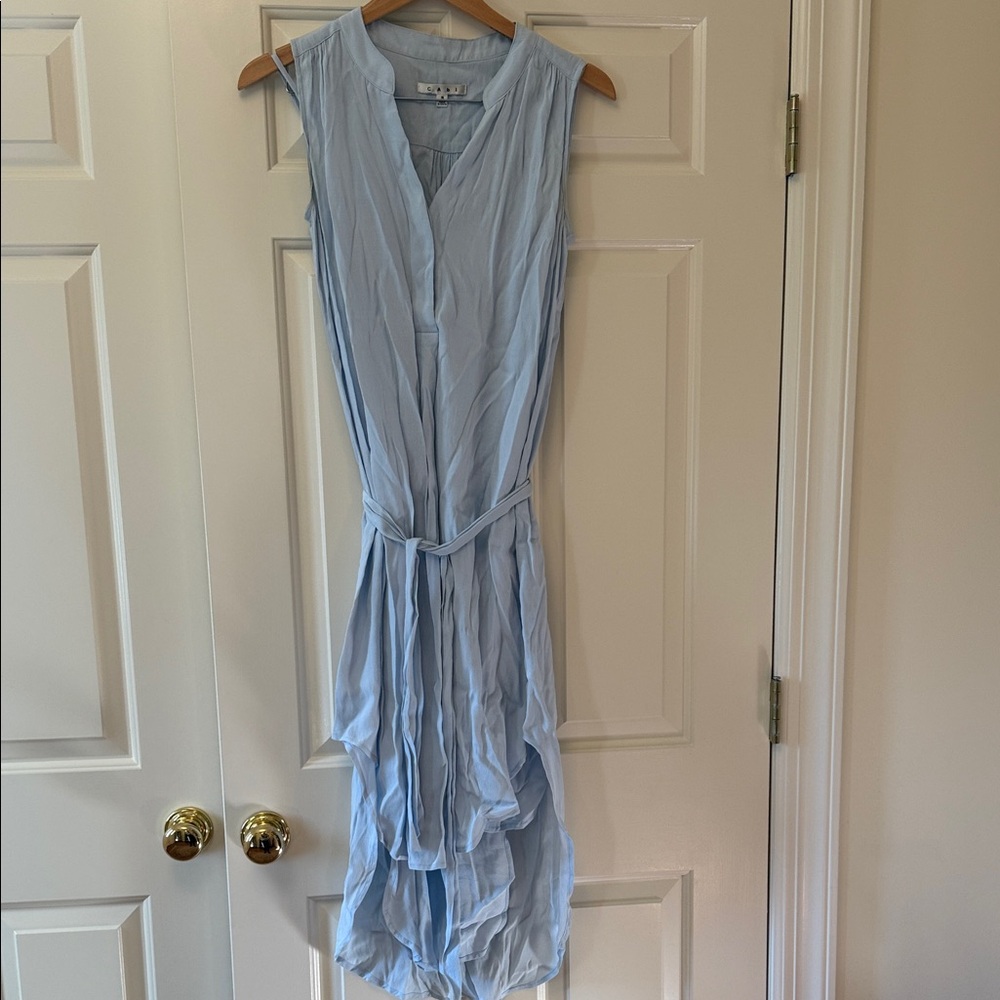 CAbi Light Blue High Low Dress